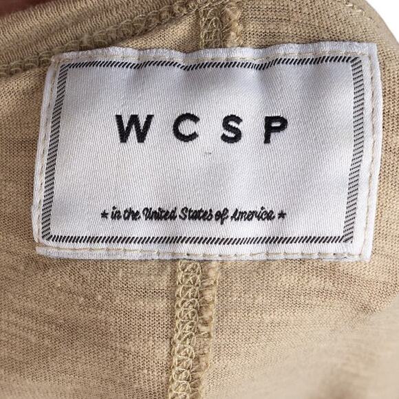 WCSP Mens Brown Tan Knit Short Sleeve Tee XL - Picture 6 of 6